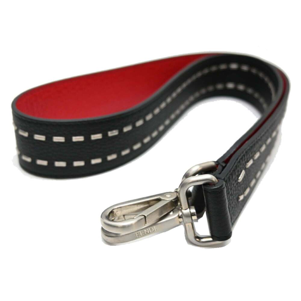 Fendi Peekaboo Selleria Women's/Men's 2-Way/3-Way Bag 7VA388 Leather Black - Picture 10 of 10